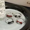 Anillo de Dedo Índice Saturno con Goteo de Aceite Letra Estilo Chica Picante Dulce y Fresca para Mujer, Anillo de Moda para Uso Diario, Versátil, Diseño Único, Anillo de Moda