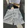 Pantalones Cortos de Punto Estilo Tweed para Hombre Verano Tendencia Rayas de Cebra Pantalones Deportivos de Alto Nivel Estilo Americano