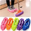 Capas de Sapato para Limpeza de Piso, Capas de Sapato Preguiçosas para Uso Doméstico, Limpeza de Piso de Madeira, Pantufas Fechadas, Capas de Pé Mop Quentes e Silenciosas