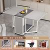 Combinação de Mesa de Jantar Dobrável Moderna Simples Mesa de Jantar para Apartamento Pequeno Removível Mesa de Jantar Mesa Retangular para Casa