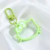 Llaveros de Gato KT de Dibujos Animados Lindos y Coloridos con Lazo Accesorios Colgante de Cuentas Hecho a Mano DIY Materiales Decorativos Venta al por Mayor