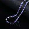 Cuentas Sueltas de Cristal de Bambú de Color Láser Iridiscente Accesorios para Pulseras DIY Colgante para Collar Cuentas de Oración Cuentas Espaciadoras Accesorios