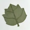 Hoja de Arce Papel Decorativo Manteles Individuales Tejidos Decoraciones de Jardín de Infancia Pegatinas de Exhibición Tela de Fondo Hecha a Mano DIY Manteles Individuales Tejidos con Cuerda de Papel