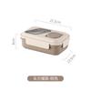 Lonchera para estudiante de primaria estilo simple trabajador de oficina calentamiento en horno microondas lonchera separada estudiante lonchera japonesa