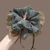Novedoso Scrunchie Floral 2026 con Acabado de Lujo, Goma Elástica de Satén para Recoger el Cabello, Accesorio para el Cabello Moderno y Elegante