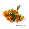 Flor de Laranja Espuma Flor Núcleo Flor Dupla Cabeça Estame de Flor Fruta Artesanal DIY Grampo de Cabelo Acessórios de Cabelo Materiais Venda Quente Atacado