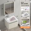 Gabinete de Baño Grande de Acero Inoxidable con Arco Lavabo Integrado para Baño Combinación de Gabinete Lavamanos con Fregadero Retenedor de Agua