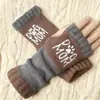 Guantes Personalizados para Otoño e Invierno, Guantes de Punto Cálidos y de Moda para Mujer, Moda Transfronteriza Guantes Bordados Patchwork Cálidos