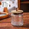 Elegante Frasco de Vidrio Transparente con Tapa de Madera, Material de Grado Alimenticio, Frasco para Almacenamiento en Refrigerador, Botella Sellable para Conservar la Frescura