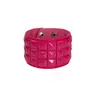 Pulsera para Mujer de Color Caramelo Cuadrada Estilo Punk Nuevo Europeo y Americano, Pulsera de Muñeca Casual de Moda con Remaches Personalizados, Joyería