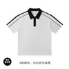 Camisa Polo Pesada 240g LOGO Personalizado Cor Contrastante Gola Joker Macacão T-shirt Bordado Solto Estampado
