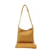 Bolso Grande de Color Sólido con Borlas 2025 Nuevo Bolso de Otoño para Mujer Bolso de Hombro Cruzado Popular Retro para Uso Diario