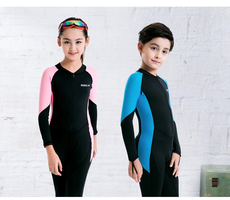 儿童无帽薄款潜水服_13
