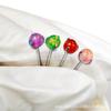 Titanio F136 gelatina aubao clavo de lengua varilla recta bola de doble punta bola de ópalo aleación de titanio G23 joyería para perforación clavo de hueso de oreja