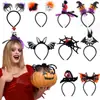 Diadema Divertida de Dibujos Animados para Halloween Accesorios para el Cabello Decoraciones para Fiesta Temática del Festival de Fantasmas Diadema de Murciélago Araña Hebilla para la Cabeza