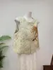 [Zhi Li] Nuevo chaleco de lentejuelas bordado estilo chino con motivos florales, colección otoño 2026, cuello redondo, chaleco elegante y chic para mujer