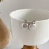 Pendientes de Perla Botón de Forma Especial Natural Barroco Coloridos Extra Grandes con Pasador de Plata S925 Pendientes Simples Estilo Francés para Mujer