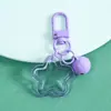 Chaveiro de Fivela de Porta Sino Estrela de Cinco Pontas Colorida com Buracos Pingente de Miçangas Perler Artesanal DIY Material de Acessório Ornato Venda por Atacado