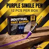 Caneta de pintura para uso industrial, não desbota, para carros, metal, madeira, grafite, assinatura, marcador à prova d'água, caneta de retoque de cor para pneus
