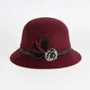 Sombreros de Piel Sintética de Visón para Otoño e Invierno para Personas de Mediana Edad y Mayores, Sombreros Tipo Cubo Elegantes y con Estilo, Sombreros de Moda Cálidos y Casuales