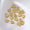 Pingente Pequeno Série Marinha de Aço Inoxidável 304, Banho de Ouro 18K que Preserva a Cor, Feito à Mão para DIY, Colar, Pulseira, Acessórios e Joias