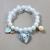 Pulsera de Dibujos Animados Sanrio Elsa de Niña Pulsera de Aleación con Cuentas de Colores Pulsera de Joyería de Dulce Princesa