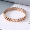 Pulseira Corrente de Aço Inoxidável Elegante Simples Versátil para Homens e Mulheres Casal Pulseira de Titânio Colorida Pulseira Feminina