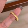 Anel Estrela Diamante Quadrado Pequeno Ouro Antigo Médio Desenho de Fio para Mulheres Retrô Luz Luxo Empilhável Simples Combina com Tudo Anel Moissanite