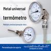 Termômetro bimetálico tipo universal wss-481 termômetro industrial de alta precisão medição de temperatura do ponteiro da tubulação da caldeira