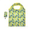 Bolsa de Compras Criativa para Celular Estampada em Poliéster Bolsa Dobrável Ecológica de Nylon Bolsa Tote Floral Bolsa de Compras com Armazenamento da Moda