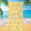 Toalha de Banho de Microfibra Disney Ursinho Pooh Desenho Animado Secagem Rápida Absorvente de Água Toalha de Praia Infantil Cobertor Portátil para Exterior