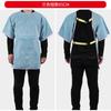 Ropa Protectora de Cuero de Vaca Resistente al Desgaste, Aislante al Calor, Anti-Quemaduras y de Alta Temperatura para Soldador, Delantal de Soldador con Vestimenta Inversa, Ropa de Trabajo para Soldadura por Arco de Argón