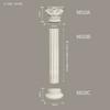 Tira Decorativa Tallada a Mano con Línea de PU Estilo Europeo, Cabezal de Columna Romana de PU Cilíndrico Estilo Europeo, Materiales de Construcción para Decoración de Pilares, Materiales de Decoración para el Hogar