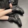 Botas Martin de estilo británico para otoño 2024, zapatos nuevos delgados de media caña, modernos ins, botas cortas de motocicleta de suela gruesa para niños