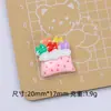 Animales Lindos de Navidad Dibujos Animados Hecho a Mano DIY Accesorios para Joyería Pegamento de Crema Resina Accesorios Pequeños Paquete de Materiales para Pasadores