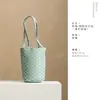 Bolsa de almacenamiento para juego de té de algodón tejido, bolsa cilíndrica gruesa para viaje, bolsa de ceremonia de té de tamaño grande para maestros de té