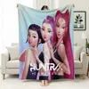 Manta de Sofá de Oficina Temática de Caza de Grupo Femenino de Kpop, Manta Estampada de Franela, Manta para Siesta de Mercancía Transfronteriza, Manta Cubierta