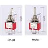 Microinterruptor Mts-102 103 Mts-202 203 con Terminal de Soldadura Interruptor de Palanca de 6 Pines Metálico Impermeable