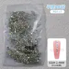 Abanico Rey Brillante con Diamantes Ss4 Ab Sueltos Transparentes Redondos Flatback Aurora Symphony Cristales para Uñas Rhinestones