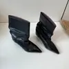 Botines holgados de tacón de gato con punta fina estilo coreano para mujer, nueva colección otoño/invierno 2026, botines cortos a la moda y versátiles
