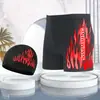 Conjunto de Bermuda e Touca para Natação Adulto, Moderno Tamanho Grande Caimento Solto, Bermuda de Natação Chama de Fonte Termal, Óculos de Natação, Equipamento de Natação Atacado