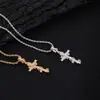 Hip-Hop Europeo y Americano Colgante de Espina Cruzada Transfronterizo Collar de Circonita Retro de Moda Accesorios Joyería de Moda Personalizada
