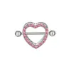 Amazon caliente nuevo mariposa de amor 6 pares anillo de pezón traje de perforación combinación joyería de clavo de pezón de acero inoxidable europeo y americano
