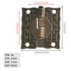 Jingmao - Bisagra antigua de estilo chino para decoración del hogar, caja de madera, embalaje de regalo, accesorios de aleación de zinc