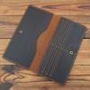 1049 AliExpress Comercio Exterior para Hombre Multi-tarjeta Sandwich para Billetes Largo Simple Billetera para Monedas de Cuero Genuino Cartera Cuero Crazy Horse