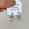 [Invasión de Verano] Nuevo Diseño de Moda Versátil Bola Ondulada Pez Azul Clip para Oreja Elegante Clip para Oreja Versátil