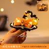 Halloween Crianças Handmade DIY Vara Torcida Cabeça de Abóbora Luminosa Colorida Mola Engraçada e Fofa Adereços de Fantasia