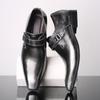 2025 Nova Primavera Sapatos Masculinos de Couro Business Casual Formais Sapatos Masculinos Quadrados de Couro Tamanho Grande Sapatos Masculinos Dropshipping