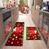 Felpudo de cocina navideño transfronterizo, absorbente y resistente a la suciedad, decoración navideña, largo