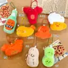 Colección Selecta de Encantos para Bolsos de Muñeca con Temática de Comida de Peluche, Lindos Adornos Colgantes, Cadenas para Llaveros, Juguetes Pequeños Chirriantes al por Mayor